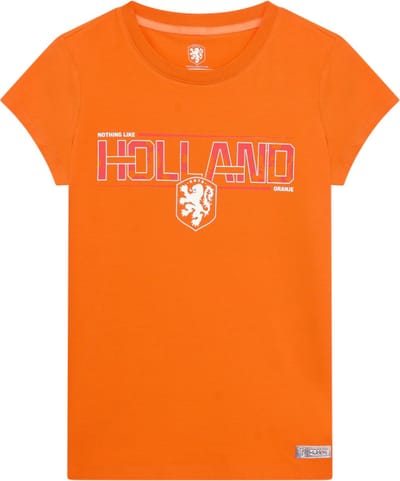 Nederlands Elftal T-Shirt Dames - Maat S - KNVB Fan Shirt - Katoen
