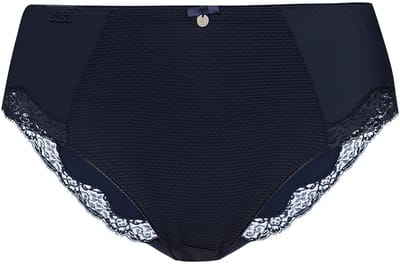 Capri hoge slip Susa | kant twilight blauw