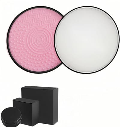 Complete Make-up Borstel Reinigingsset met Kokosolie, Kleurverwijderingspons en Reinigingsmat - Effectieve Borstelreiniger voor Schone en Hygiënische Make-up Tools