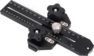 Dunne Zaaggeleider - Houtbewerking Mal - Smalle Strips Zagen - Verstelbaar Nul Speling - 50-180mm Bereik - Aluminium