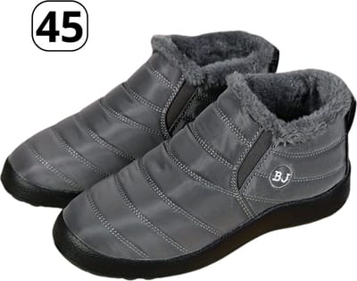 Nivard Antislip Sneeuwboots - Snowboots - Wintersport Sneeuwschoenen - Ski Gadgets Voor Heren - Maat 45 - Grijs