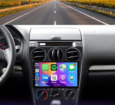 Autoradio 4/64 met Carplay en Android auto | Geschikt voor Mazda 6 2002-2009 | Radio scherm met Navigatie | 2002 2003 2004 2005 2006 2007 2008 2009