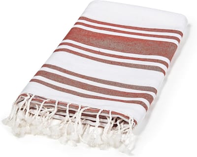 Famanu – Katoenen strandhanddoek, lichtgewicht en comfortabel, ideaal voor strand en zwembad, 90 x 170 cm