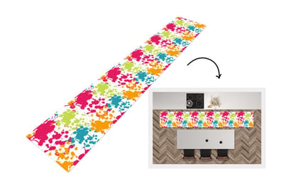 Keukenloper - Loper keuken - Patronen - Verf - Regenboog - 300x50 cm - Keukenloper vinyl