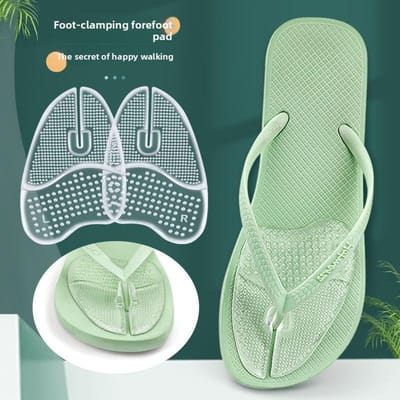Slippers Knijpvoet Voorvoetkussen Onzichtbaar Zelfklevend Halve Handpalm Korrelig Antislip Schokabsorberend Zoolkussen voor Slippers Sandalen transparant