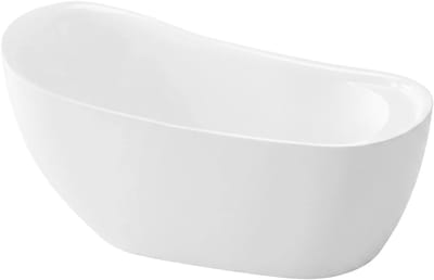 Rea - Vrijstaand Bad Orte 170 Witte stopkap - 171 x 78 x 79,5 cm