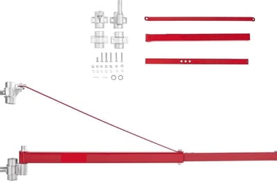 Elektrische Kettingtakel - Hijsondersteuning Lier - Zware Lasten Hefen - 180° Draaibare Steiger - 1320 Lbs - Staal