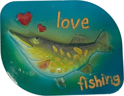 Gekleurde Vis Koelkastmagneet I Love Fishing Snoek Koelkast Magneet Magnet Viscadeautje Cadeau Fish