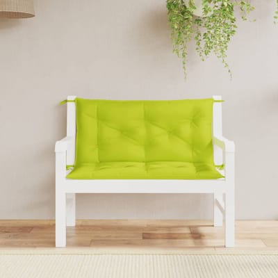 vidaXL - Tuinbankkussens - 2 - st - 100x50x7 - cm - oxford - stof - heldergroen