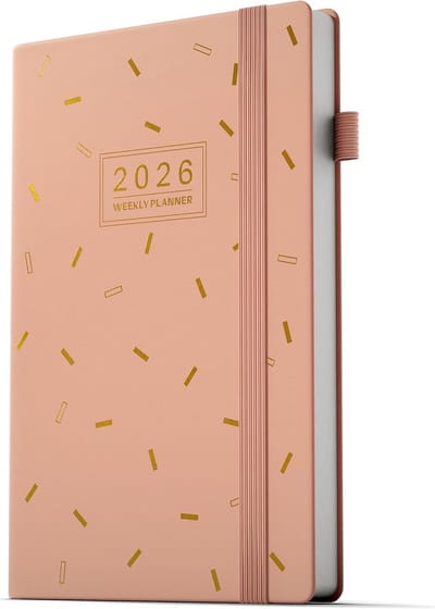 Weekplanner 2026 - Agenda Leraar - Persoonlijke Organisatie - Meertalig Weekoverzicht - A5 Formaat - Roze