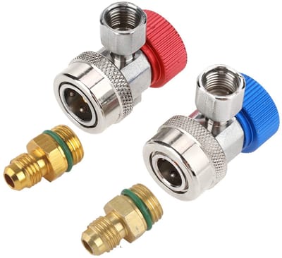 Dailygoods- Snelkoppelingen Hoge Doorstroming - Conversie Set - Poortadapters - Koppelingen - A/C Meter - Betrouwbaar en Veilig - Airconditioningkoppelingen