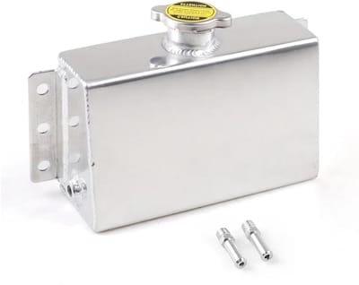Koelvloeistof Reservoir - Expansievat Motor - Motor Koelen - Aluminium Constructie - 1.6 Liter - Zilver