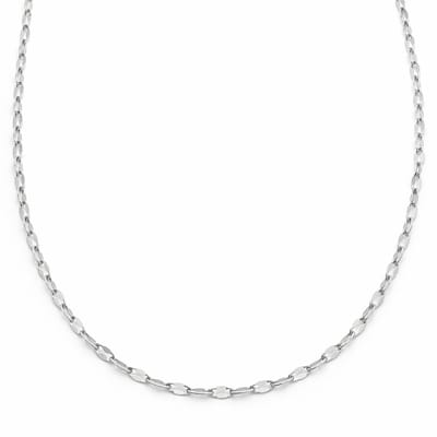 Pax Amare Spiegel Schakelketting - Zilverkleurig Stainless Steel - Fijne Dames Ketting - 40cm + 5cm verstelbaar
