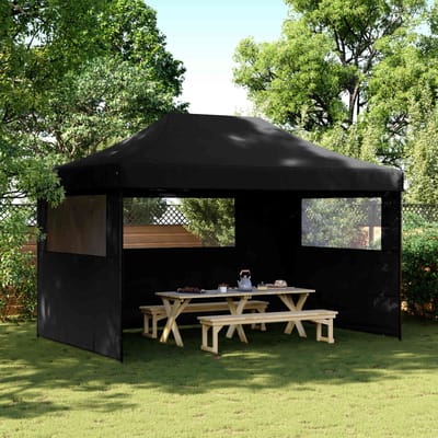 vidaXL - Partytent - 292 - x - 440 - x - 315 - cm - Zwart - Oxford - Stof