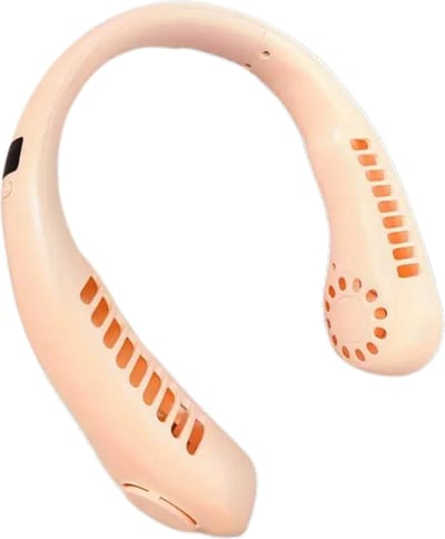 Bovista Nekventilator - Draagbare Gezichtsventilator - Neck Fan - Met Koeling - Hals - Hoofd - Roze - Zomer Verkoeling