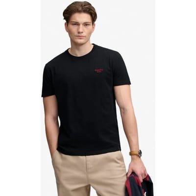 Superdry - Essential Serif Logo T-shirt Slanke Pasvorm - Heren - T-shirts