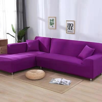 Effen Kleur Bankhoezen voor Woonkamer Elastische Sofa Cover L Vormige Hoekbank Cover Hoes Stoel Protector 1/2/3/4 zits 2-seat 145-185cm