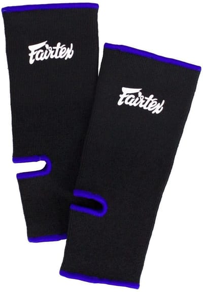 Fairtex Enkelsteun - zwart/blauw - standaard maat