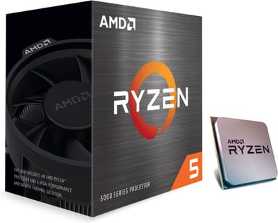 AMD Ryzen 5 5600 - 3.5 GHz (4.4 GHz) - 6-cores - 12 threads - 35 MB cache - AM4 Socket - AMD Wraith Stealth - Doos