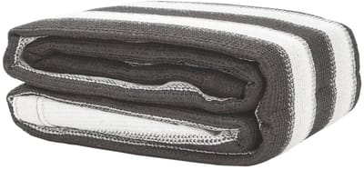 vidaXL - Tenttapijt - 400x800 - cm - HDPE - antracietkleurig - en - wit