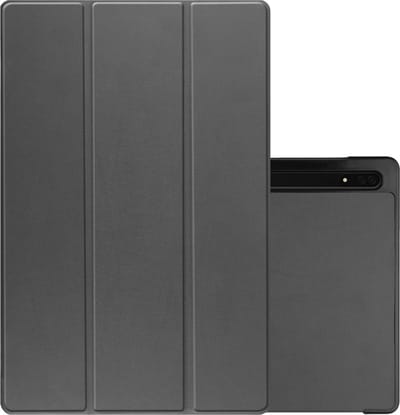 Hoesje Geschikt voor Samsung Galaxy Tab S10 Ultra Hoesje Case Hard Cover Hoes Book Case Met Uitsparing Geschikt voor S Pen - Grijs