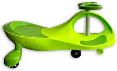 Kualitas® Wiggle car Kualicar - Loopauto voor jongens en meisjes - 3+ - Didicar voor kinderen - Ride-on, zelfrijdende auto zonder pedalen of batterijen - Groen