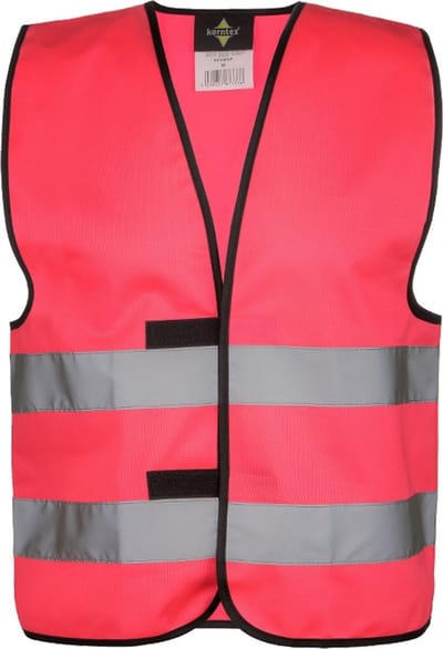 KX500 Korntex Veiligheidshesje volwassen EN ISO 20471 / EN 1150 - Maat M - Unisex – Neon Roze
