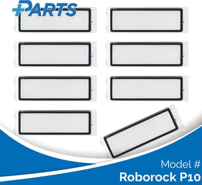Roborock P10 Filters (8 Stuks, Plus.Parts® alternatief voor 8.02.0240)