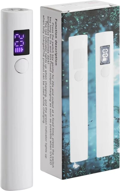 Draagbare Mini UV LED Nagellamp voor Gelnagels Drogen – Sneldrogende Nageldroger voor Thuisgebruik en Nagelsalon – Compacte Professionele Manicure Lamp - WIT