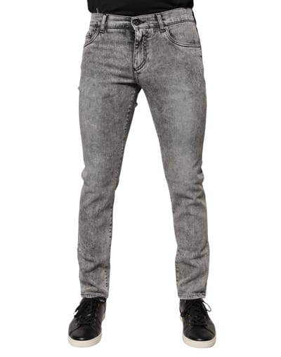Slim Fit Acid Wash Jeans