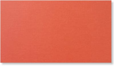 20 Vierkante Kaarten - 27x13,5cm - oranje - Kaartenpapier / Cardstock - 240 grams - Linnen karton -