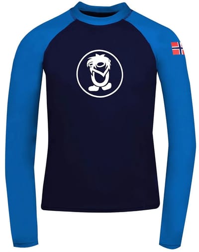 Trollkids Kvalvika T-shirt Met Lange Mouwen Blauw 110 cm Kinderen