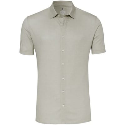 Desoto Overhemd Essential Micro Diamond Pattern Short Sleeve Grijs / male