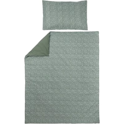 Meyco Baby Cheetah/Uni dekbedovertrek ledikant - forest green - 100x135cm