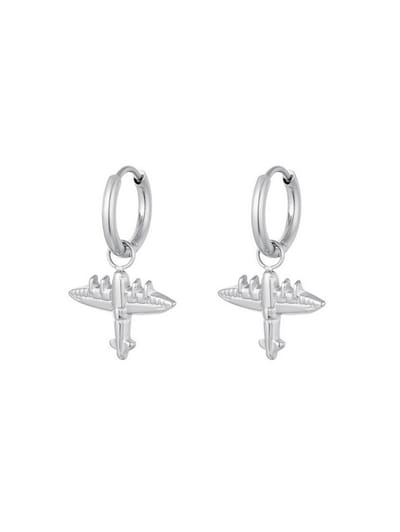Oorbellen Vliegtuig - Stainless Steel