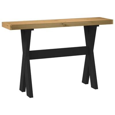 vidaXL - Wandtafel - NOAIN - X-vormige - poten - 120x30x75 - cm - massief - hout