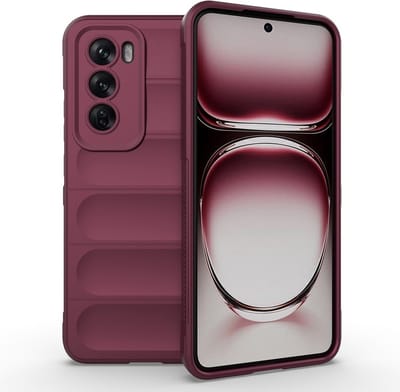 Coverup Hoesje - Geschikt voor OPPO Reno12 Pro Hoesje - Coverup Hands-On Rugged Back Cover - Bordeaux