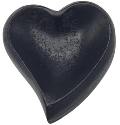 Urnenspecialist® - Urn Hartje - Urn Hart - As verwerking - 125ML - Zwart - Black - As - Mini Urn