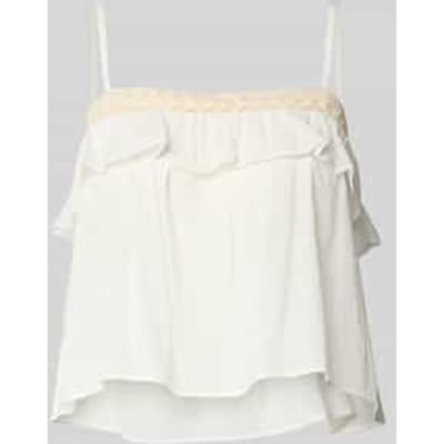 Blousetop met spaghettibandjes model 'TISANE'