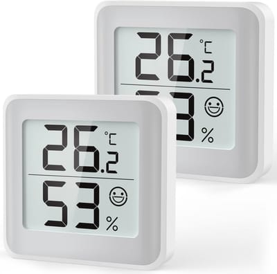 Kamerthermometer en Hygrometer voor Binnen met Comfortindicator en Groot Digitaal Display