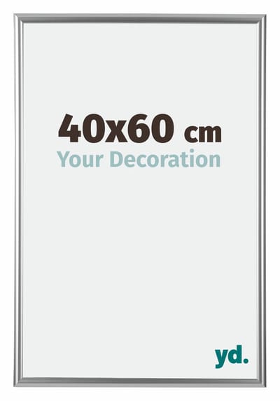 Your Decoration - Fotolijst 40x60 cm - Kunststof - Zilver - Bordeaux