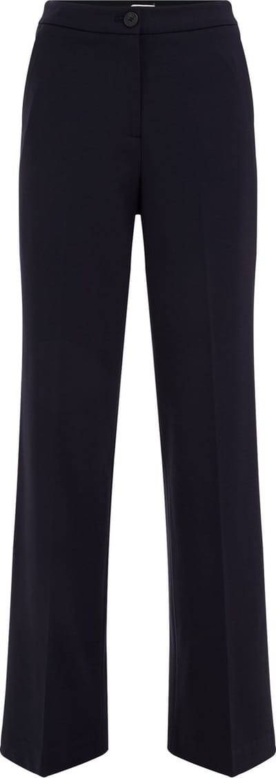 WE Fashion Dames wide leg pantalon met stretch