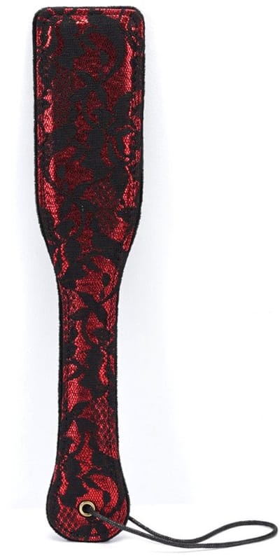 Liebe Seele - Victorian Garden Paddle - Exclusieve Spanking Plak - Vegan - Rood/Zwart