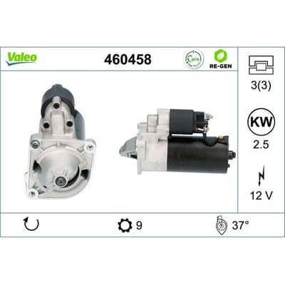 Startmotor / Starter VALEO RE-GEN REMANUFACTURED VALEO 460458