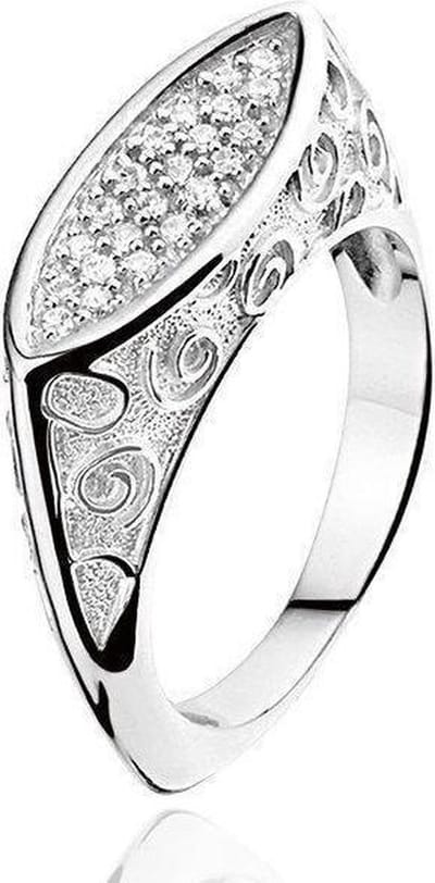 Montebello Ring Carijn - 925 Zilver Gerhodineerd - Artistiek - Maat 16-50mm