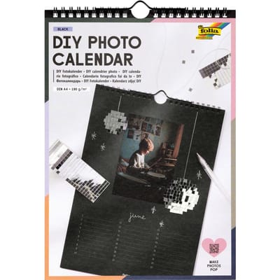 DIY Fotokalender "Black" - DIN A4