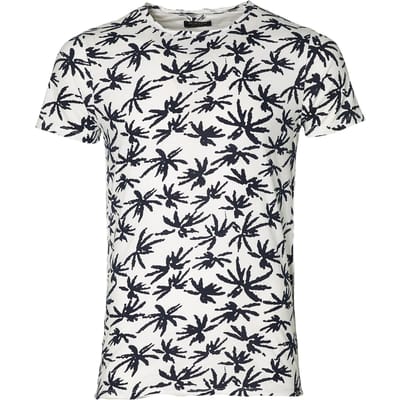 Dstrezzed T-shirt Print Palbomen Wit  S