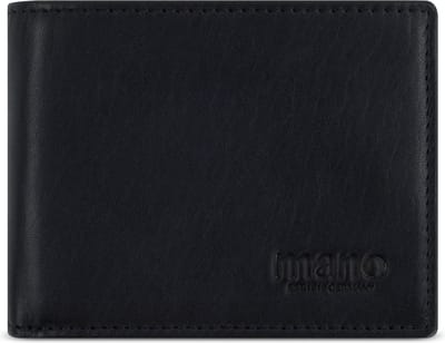 mano Don Andrea Portemonnee RFID-bescherming Leer 9.5 cm - Jongens - Horizontaal - schwarz