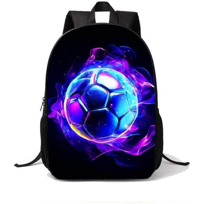 Nieuwe Voetbal Basisschool Student Rugzak 1-3 Jaar Verminderde Belasting Rugzak Mode Trend Rugzak voor Jongens en Meisjes black