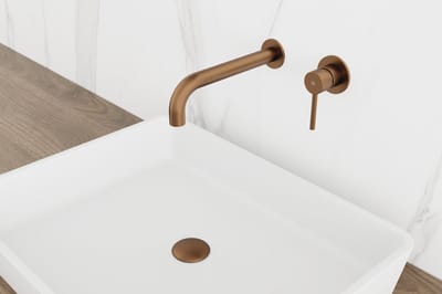 Wastafelmengkraan Sirio Inbouw 23,5cm Koper